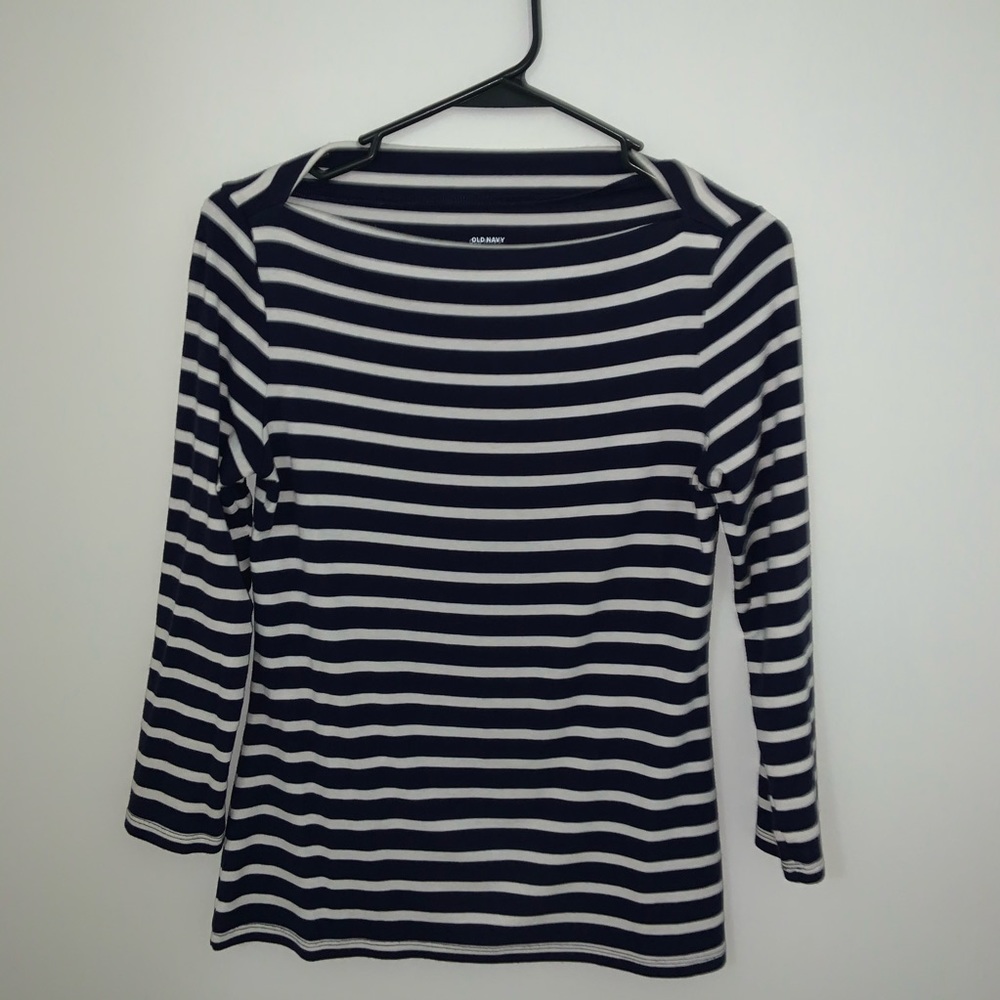 Old navy, navy striped top